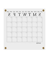 Martha Stewart Grayson Acrylic Dry Erase Wall Calendar with Dry Erase Marker and Mounting Hardware