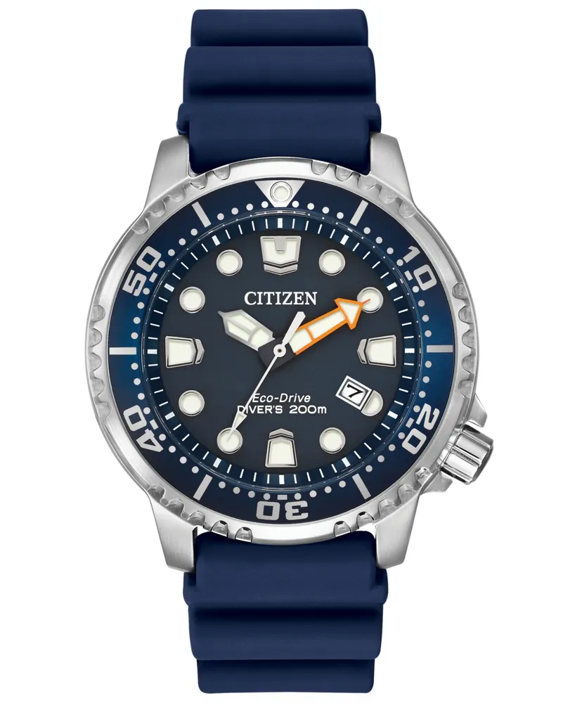 Citizen Men's Eco-Drive Promaster Diver Blue Strap Watch 42mm BN0151