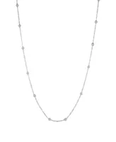 And Now This Silver-Plated or 18K Gold-Plated Singapore and Bead Chain Necklace