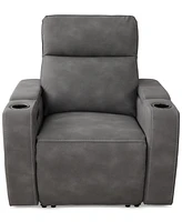 Greymel 37" Zero Gravity Fabric Chair with Power Headrest, Created for Macy's