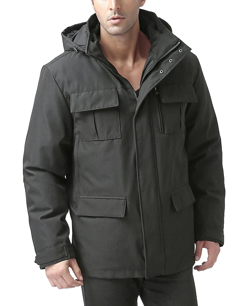 Moderm Men 3-in-1 Hooded Down Parka Coat