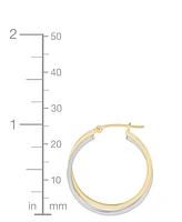 Intertwined Hoop Earrings 14k Gold