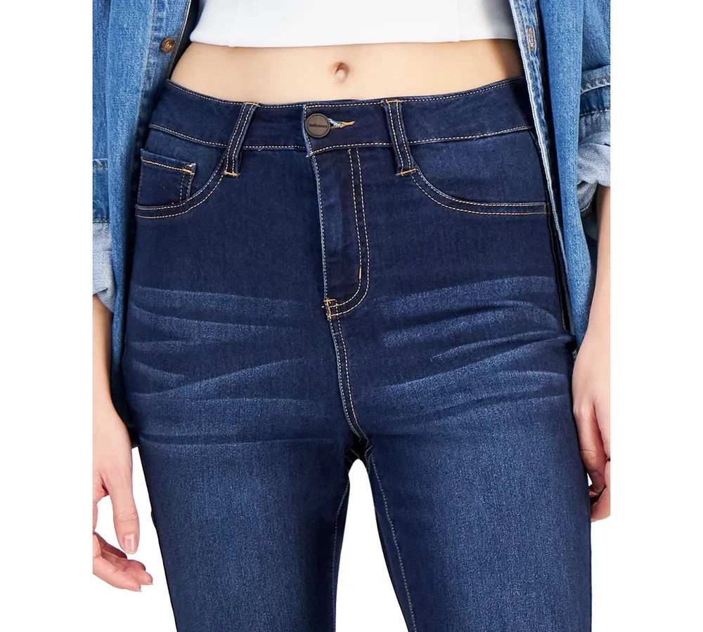 Dollhouse Juniors' High-Rise Seamed Curvy Skinny Jeans
