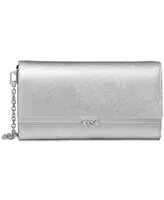 Michael Kors Mona East West Large Leather Clutch