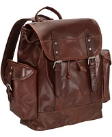 Mancini Men's Buffalo Backpack for 15.6" Laptop and Tablet