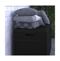120 Gallon Weather Resistant Outdoor Storage Box For Decks, Patios, Poolside And More