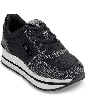 Dkny Women's Davie Lace-Up Platform Sneakers