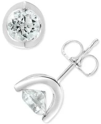 Diamond Tension Mount Stud Earrings (1-1/2 ct. t.w.) 14k White or Yellow Gold