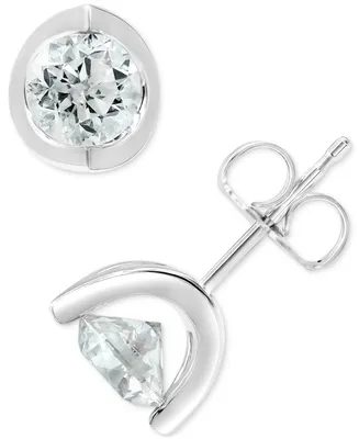 Diamond Tension Mount Stud Earrings (1-1/2 ct. t.w.) in 14k White or Yellow Gold