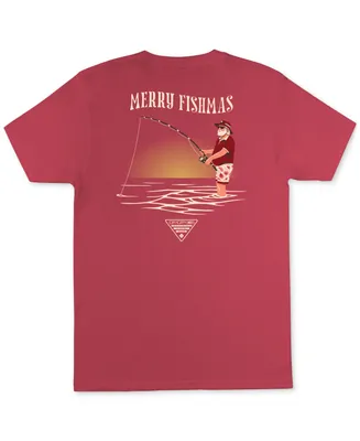Columbia Men's Merry Fishmas Pfg Santa Graphic T-Shirt