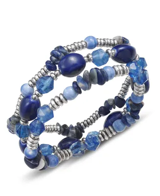 Style & Co 3-Pc. Set Mixed Bead Stretch Bracelets, Created for Macy's