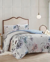 Madison Park Cassandra Cotton 3-Pc. Duvet Cover Set