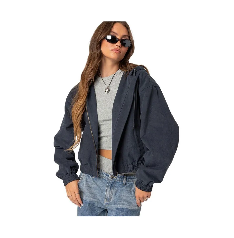 Edikted Women's Milly oversized cropped jacket