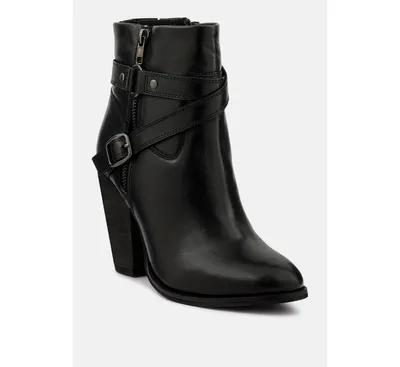 Cat-track Womens Leather Ankle Boots