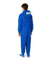 OppoSuits Little Boys Cookie Monster Zip Up Onesie Outfit