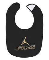 Jordan Baby Boys Bodysuit, Bibs and Hat Gift Box Set, 3 Piece