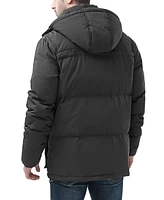 Moderm Men Hooded Toggle Down Parka Coat