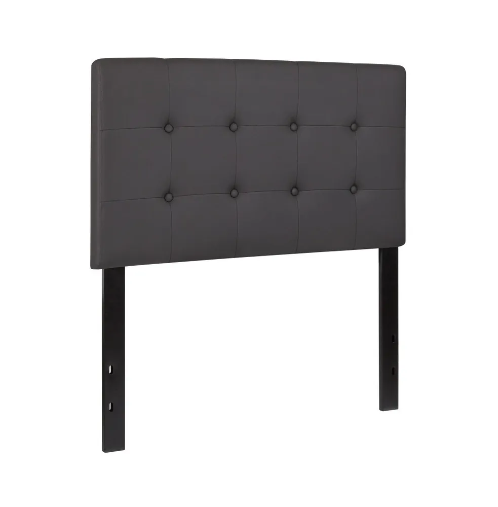 Button Tufted Twin Upholstered Headboard