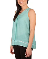 Ny Collection Petite Sleeveless Swing Blouse