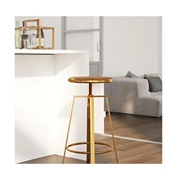 Serling Series Industrial Style Bar Stool With Height Adjustable Swivel Seat