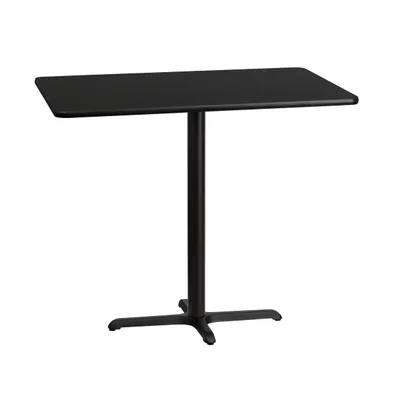 30"X48" Rectangular Laminate Bar Table With 23.5"X29.5" Base