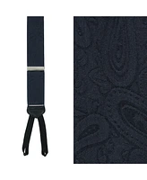 Trafalgar Men's Banbury Tone on Tone Paisley Silk Formal Suspenders