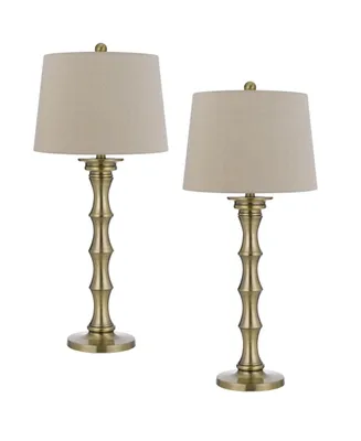 32" Height Metal Table Lamp Set