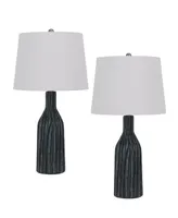 24.5" Height Ceramic Table Lamp Set