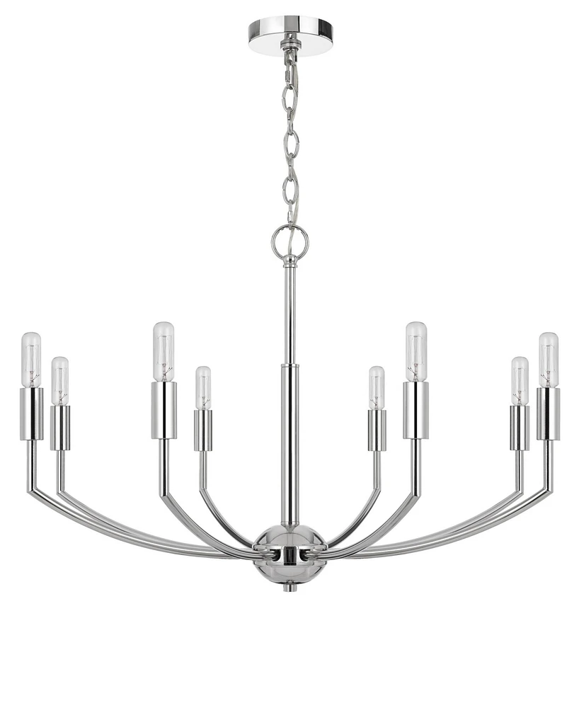 Maxton 8 Light 19" Height Metal Chandelier