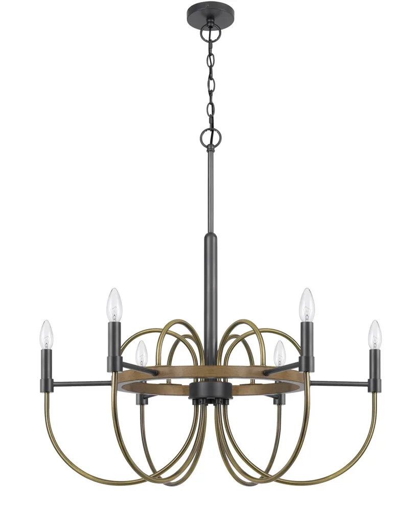 Seagrove 6 Light 31" Height Metal Chandelier