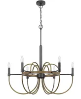 Seagrove 6 Light 31" Height Metal Chandelier