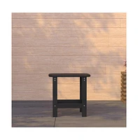 Riviera Poly Resin Indoor/Outdoor All-Weather Adirondack Side Table