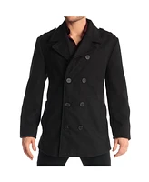 Alpine Swiss Jake Mens Pea Coat Wool Blend Double Breasted Dress Jacket Peacoat