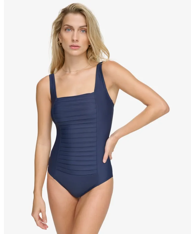 Calvin Klein Twisted Tummy Control One-Piece Swimsuit