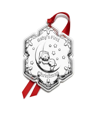 Empire Baby's 1st Christmas Teddy Bear Ornament, Sterling Silver