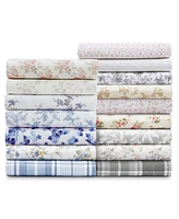 Laura Ashley Paisley Prance Cotton Flannel -Pc. Sheet Set