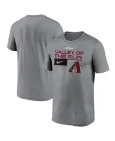 Men's Nike Heather Charcoal Arizona Diamondbacks 2023 Postseason Legend Performance T-shirt