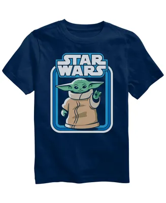 Big Boys Star Wars Retro Yoda Crewneck Graphic T-shirt