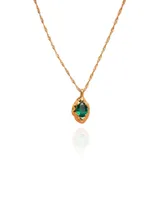 Emerald Green Pendant Necklace