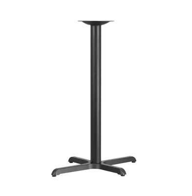 23.5'' X 29.5'' Restaurant Table X-Base With 3'' Dia. Bar Height Column