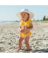 Toddler, Child Girls Pastel Pompom Sunhat