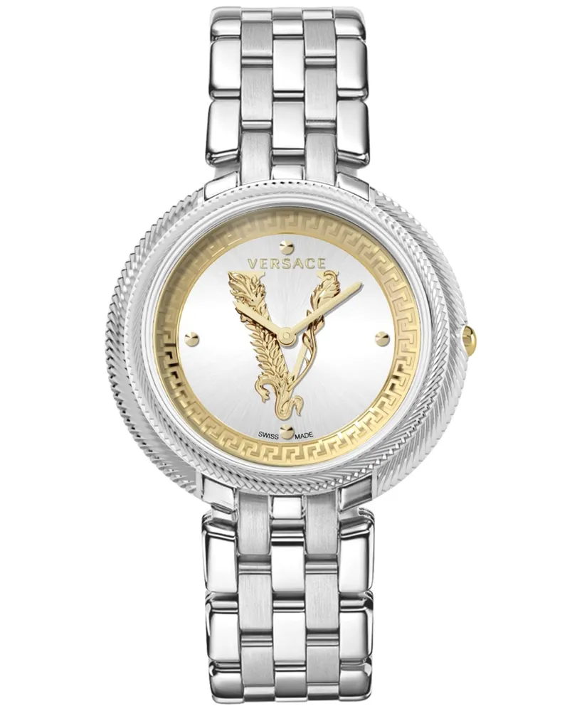 Versace Women's Swiss Thea Stainless Steel Bracelet Watch 38mm