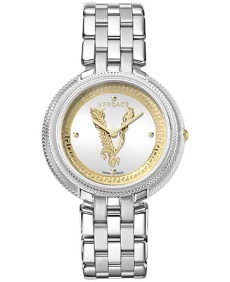 Versace Women's Swiss Thea Stainless Steel Bracelet Watch 38mm