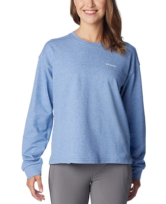 Columbia Women's North Cascades Branded Long-Sleeve Crewneck Cotton Top