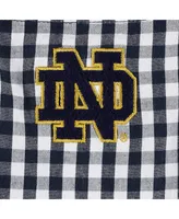 Girls Toddler Garb Navy Notre Dame Fighting Irish Teagan Gingham Sleeveless Dress