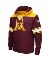 Men's Colosseum Maroon Minnesota Golden Gophers 2.0 Lace-Up Pullover Hoodie