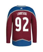 Men's adidas Gabriel Landeskog Burgundy Colorado Avalanche Home Authentic Pro Player Jersey