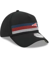 Men's New Era Black England Patriots Flawless Stripe 39THIRTY Flex Hat