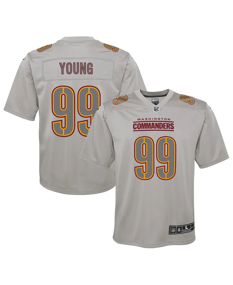 Big Boys Nike Chase Young Gray Washington Commanders Atmosphere Fashion Game Jersey