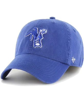 Men's '47 Brand Royal Distressed Indianapolis Colts Gridiron Classics Franchise Legacy Fitted Hat